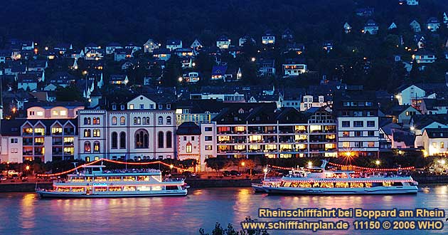 Boat cruise near Boppard on the Rhine River