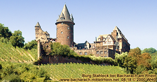 Castle Stahleck near Bacharach on the Rhine River